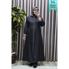 Elmas Tesettür Kadın Giyim Büyük Beden Su Geçirmez Tam Boy Mevsimlik Spor Tesettür Pardesü