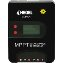 Hegel - Inges 40 Amper Mppt Solar Şarj Kontrol Cihazı  - 12 / 24 Volt Akü Şarj Regülatörü - Kesici