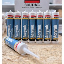Soudal Silikonize Mastik 500 Gr- Beyaz (30 Adet/1 Koli)