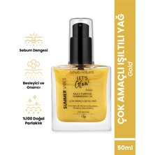 Bade Natural Nemlendirici Işıltılı Gold Çok Amaçlı Vücut Yağı 50 ml