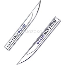 Mozoko Yüksek Kaliteli Volkswagen Logolu Uyumlu 3D Metal Krom Çamurluk Üstü Yan Amblem Seti – 2 Adet