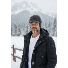 Eleven Markets Kulaklı Füme Kaşe Şapka Kışlık Kaşe Erkek Şapka