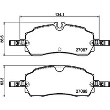 AUTOTECH Mtxdpn Arka Fren Balatasi Yeni Transit Custom V710E 23-