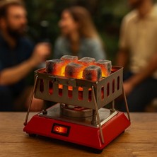 İntora Kare Krom Elektrikli Nargile Köz Ocağı