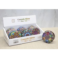 İntora Taşlı Yuvarlak El Aynası Kalın ALK3757