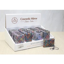 İntora Taşlı El Aynası Anahtarlık Model 9