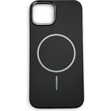 Mopal iPhone 14 Uyumlu Magsafe Özellikli Mat Siyah Ince Kılıf