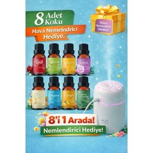 Luvroshe 8 Adet Esansiyel Koku Yağ + Koku Dağıtıcı Cihaz Hediyeli