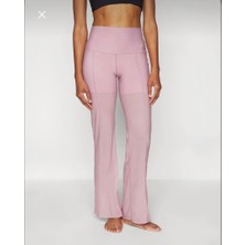 Nike Dri-Fit Zenvy High Waist Sheer Training Yüksek Belli Transparan Pembe Kadın Tayt FV7894-523