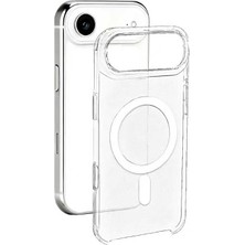 Ceponya iPhone 17 Air Kılıf Ic Çipli  Wireless Şarj Özellikli Şeffaf Orjin Lüx Kapak
