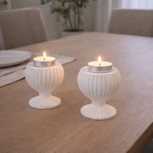 Karra Art El Yapımı Beton Tealight Mumluk Seti