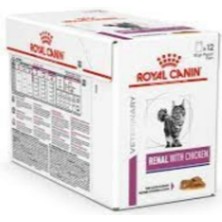 Royal Canin Renal With Chicken Yaş Kedi Maması 12X85 gr - Tavuklu Böbrek Diyeti (12'li Paket)