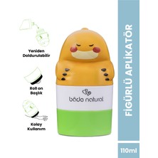 Bade Natural Güneş Koruyucu Losyon Aplikatörü Dinozor Figürlü Doldurulabilir Roll On 110 ml