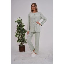 Alec Lingerie %100 Pamuk Büyük Beden Pijama Takımı Mecit Pijama 6151