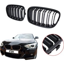 Kml34tuning55 Bmw F20 11-14 Çift Tırnak Ön Panjur Izgara Böbrek Seti Parlak Siyah Ithal