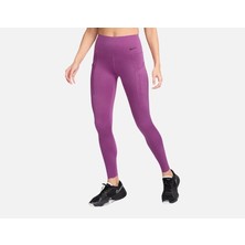 Nike Go Women's High-Waisted Full-Length Leggings With Pockets Yüksek Belli Toparlayıcı Fuşya Pembe Kadın Tayt DQ5668-518