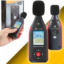 Sevgift Benetech Renkli Ekranlı Kayıt Yapabilen Ses Ölçer | Şarj Edilebilir | GT1355B