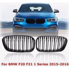 Kml34tuning55 Bmw F20 2015-2018 Çift Tırnak Ön Panjur Izgara Böbrek Seti Parlak Siyah Ithal