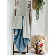 Fulya Tuhafiye Ftbabycollection Kışlık Welsoft Iç Yüzeyli Örgü Pike Bebek Battaniyesi 100X110 cm