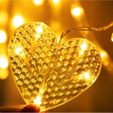 Starseven Kalp Perde LED Işık 6 Sıra 12 Adet Gün Işığı