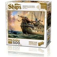 20050 Hms Agamemnon In Atlantic 500 Parça Puzzle -Ks Puzzle