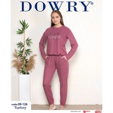 Dowry 09-126  Uzun Kollu Bayan Pijama Takımı