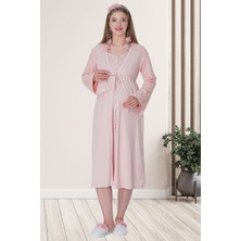 Alec Lingerie Pamuklu, Hamile & Lohusa, Gecelik ve Sabahlık Seti 5715