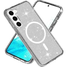 Storozal Newface Samsung Galaxy S23 Fe Kılıf Glow Magsafe Kapak - Siyah