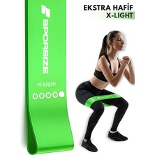 Sporsize %100 Lateks Direnç Bandı – Evde Spor Pilates Fitness – Bacak Kalça Squat Antrenmanı Loop Bant