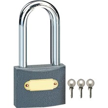 Tri-Moon Asma Kilit Uzun Gri 38MM NO-IL364LS