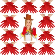 Starseven Kırmızı Bando Eldiveni Seti 10 Çift (20 Adet)