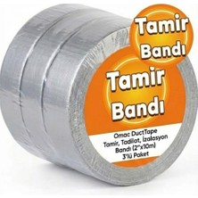 Omac Ducttape Tamir, Tadilat, Izalasyon Bandı (5CMX10M) 3'lü Paket (3 Adet)