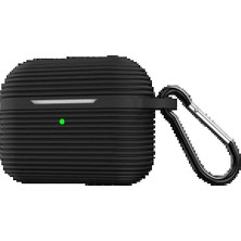 Airpods Pro 3 (3.nesil) Raven Silikon Kılıf - Siyah KAYALI27-U7387I2