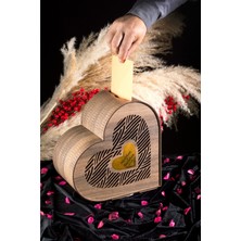 Adenz Ahşap Takı Zarf Kutusu - Kişiye Özel / Düğün Nişan Söz Kına Gecesi Sünnet Vb.