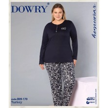 Dowry B09-170  Uzun Kollu Bayan Pijama Takımı