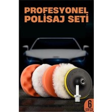 İlk El Grup Oto Pasta Cila Polisaj Seti 115 mm Taban 6 Parça