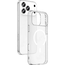 Apple iPhone 17 Pro Max Combo Sert Şeffaf Magsafe Kapak - Şeffaf KAYALI27-U7387I2