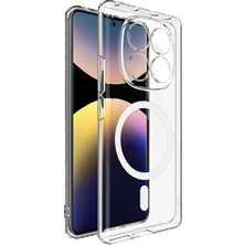 Xiaomi Redmi Note 14 Pro 4g Combo Sert Şeffaf Magsafe Kapak - Şeffaf KAYALI27-U7387I2