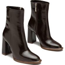 Dedos Kadın Yüksek Topuklu Fermuar Detaylı Kaymaz Taban Bot 1505