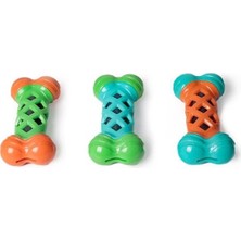 Petesia Kemik Desenli Esnek Köpek Oyuncağı 17X9 cm (1ADET)