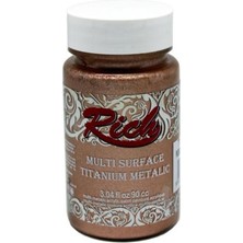 Rich Multi Surface Titanium 2530 Metalik Pudra Pembe 90 cc Çok Amaçlı Boya