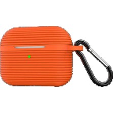 Airpods Pro 3 (3.nesil) Raven Silikon Kılıf - Turuncu STEPLYA-48387