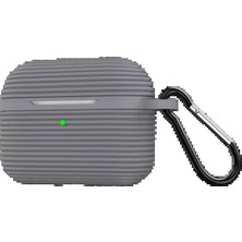 Airpods Pro 3 (3.nesil) Raven Silikon Kılıf - Gri STEPLYA-48387