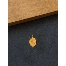 Aida Jewelss 14 Ayar Altın Kolye Ucu D Harfi Altın Kolye Ucu  Harfli Altın Kolye Ucu