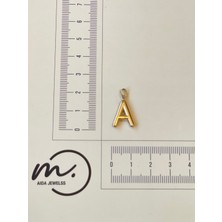Aida Jewelss 14 Ayar Altın Kolye Ucu Balon Modeli A Harfli Altın Kolye Ucu
