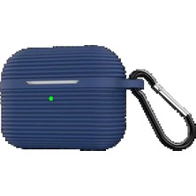 Airpods Pro 3 (3.nesil) Raven Silikon Kılıf - Lacivert STEPLYA-48387