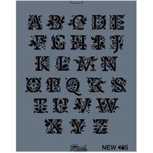 Rich New Seri N-465 Stencil 35X25 cm