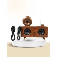 Tuncel Store Nostaljik Radyo Bluetooth Bağlantılı Şarjlı Yüksek Ses Kaliteli