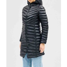 Columbia Omnı Heat Strech Drift Peak Termal Siyah Dar Kesim Kadın Kaban