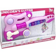 Nini Baby Unicorn Işıklı Sesli Müzikli Gitar - Mavi Su Dünyası